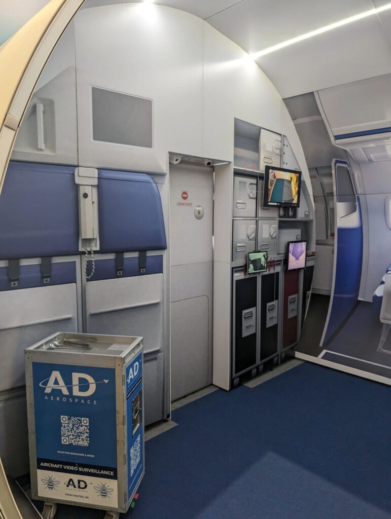 Cockpit door fuselage booth concept. AV incorporated