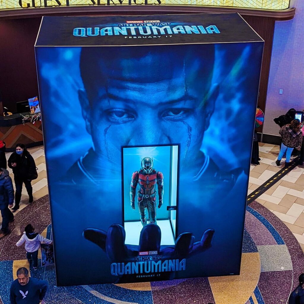 Marvel quantumania pop up display