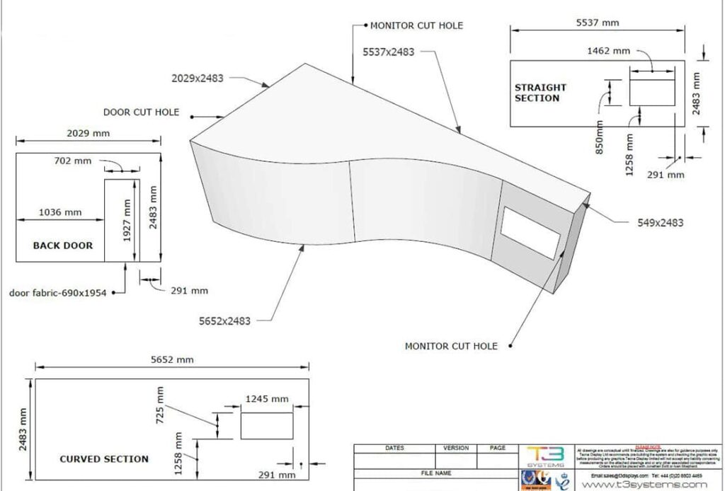 Curved Exhibition display